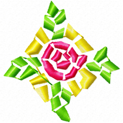 Mosaic Tiles Embroidery Design 5